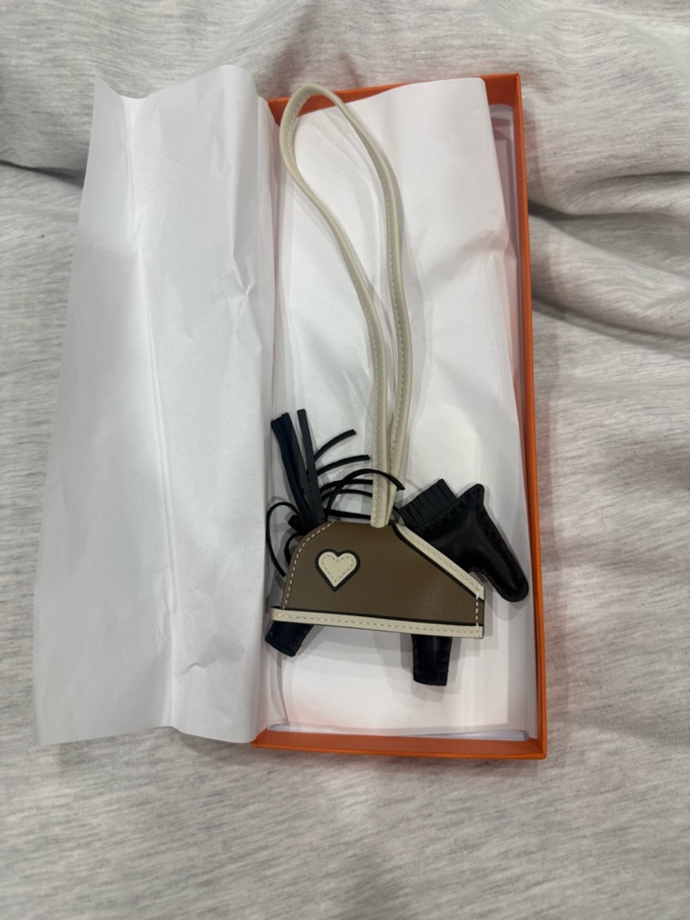 Hermes Rodeo Robeo Noir Etoupe Craie BNIB